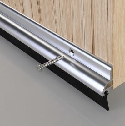 Stormguard Bottom Door Strip Bds Rubber Aluminium 838mm Roger